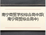 南宁商贸学校综合高中部(南宁商贸综合高中)