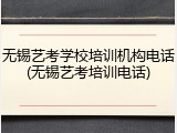 无锡艺考学校培训机构电话(无锡艺考培训电话)