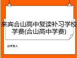 来宾合山高中复读补习学校学费(合山高中学费)
