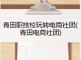 青田职技校玩转电商社团(青田电商社团)