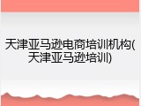 天津亚马逊电商培训机构(天津亚马逊培训)