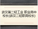 武汉第二轻工业 职业高中校长(武汉二轻职高校长)