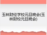 玉林财经学校元旦晚会(玉林财校元旦晚会)