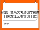 黑龙江音乐艺考培训学校前十(黑龙江艺考培训十强)