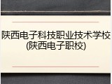 陕西电子科技职业技术学校(陕西电子职校)