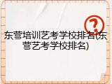 东营培训艺考学校排名(东营艺考学校排名)