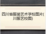 四川省服装艺术学校图片(川服艺校图)