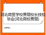 河北商贸学校贾琨校长技校毕业(河北商校贾琨)