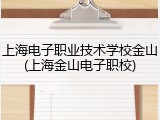 上海电子职业技术学校金山(上海金山电子职校)