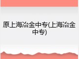 原上海冶金中专(上海冶金中专)