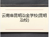 云南省昆明冶金学校(昆明冶校)