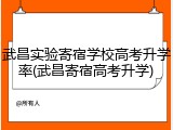 武昌实验寄宿学校高考升学率(武昌寄宿高考升学)