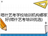 喀什艺考学校培训机构哪家好(喀什艺考培训优选)