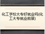 化工学校大专好就业吗(化工大专就业前景)