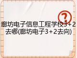 廊坊电子信息工程学校3+2去哪(廊坊电子3+2去向)