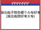 湖北电子商务哪个大专好考(湖北电商好考大专)