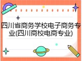 四川省商务学校电子商务专业(四川商校电商专业)