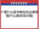 十堰竹山县学数控机床哪家强(竹山数控培训强)