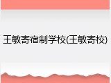 王敏寄宿制学校(王敏寄校)