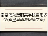 秦皇岛动漫职高学校费用多少(秦皇岛动漫职高学费)