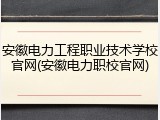 安徽电力工程职业技术学校官网(安徽电力职校官网)