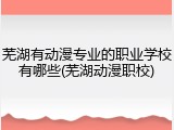 芜湖有动漫专业的职业学校有哪些(芜湖动漫职校)