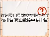 钦州灵山县数控专业中专学校排名(灵山数控中专排名)