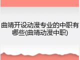 曲靖开设动漫专业的中职有哪些(曲靖动漫中职)