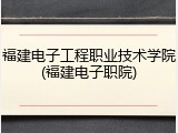 福建电子工程职业技术学院(福建电子职院)