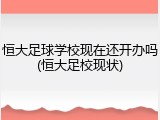 恒大足球学校现在还开办吗(恒大足校现状)