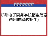 郑州电子商务学校招生简章(郑州电商校招生)