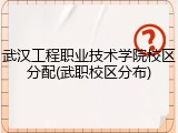 武汉工程职业技术学院校区分配(武职校区分布)