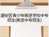潮安区青少年叛逆学校中专招生(叛逆中专招生)
