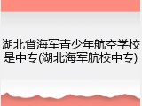 湖北省海军青少年航空学校是中专(湖北海军航校中专)