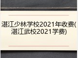 湛江少林学校2021年收费(湛江武校2021学费)