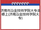 济南市冶金技师学院大专去哪上(济南冶金技师学院大专)