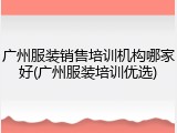 广州服装销售培训机构哪家好(广州服装培训优选)