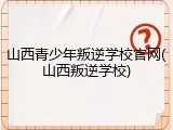 山西青少年叛逆学校官网(山西叛逆学校)