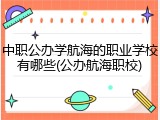 中职公办学航海的职业学校有哪些(公办航海职校)