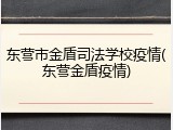 东营市金盾司法学校疫情(东营金盾疫情)