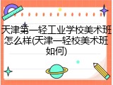 天津第一轻工业学校美术班怎么样(天津一轻校美术班如何)