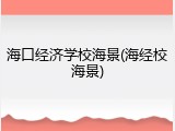 海口经济学校海景(海经校海景)