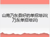 山南乃东县好的单招培训(乃东单招培训)