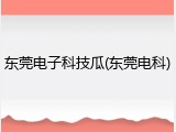 东莞电子科技瓜(东莞电科)