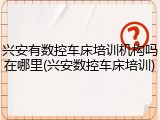兴安有数控车床培训机构吗在哪里(兴安数控车床培训)