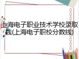 上海电子职业技术学校录取线(上海电子职校分数线)