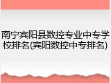 南宁宾阳县数控专业中专学校排名(宾阳数控中专排名)