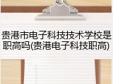 贵港市电子科技技术学校是职高吗(贵港电子科技职高)