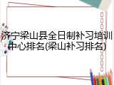济宁梁山县全日制补习培训中心排名(梁山补习排名)