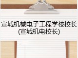 宣城机械电子工程学校校长(宣城机电校长)